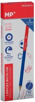 Ołówki dwukolorowe niebiesko-czerwone