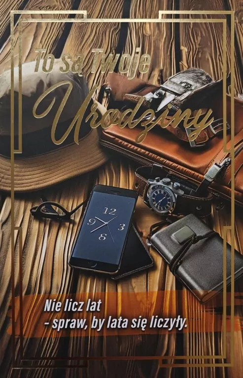 Karnet urodziny z wymiennymi cyframi JCX-243 - tantis.pl