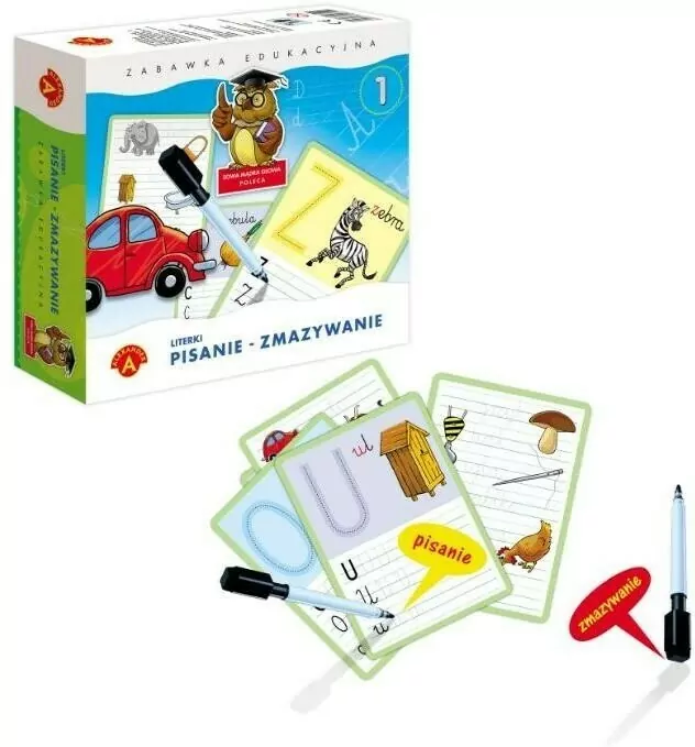 Literki. Pisanie - zmazywanie 1 - tantis.pl