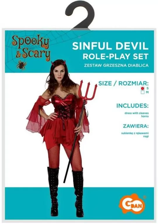 Strój dla dorosłych Grzeszna Diablica rozm. S - tantis.pl