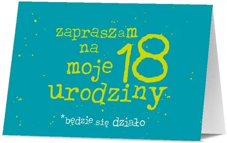 Zaproszenie Urodziny 18 (10szt) - tantis.pl