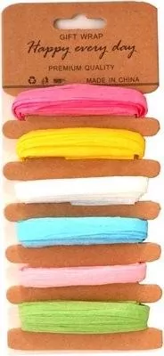 Tasiemki syntetyczne pastelowe 6 kolorów - tantis.pl