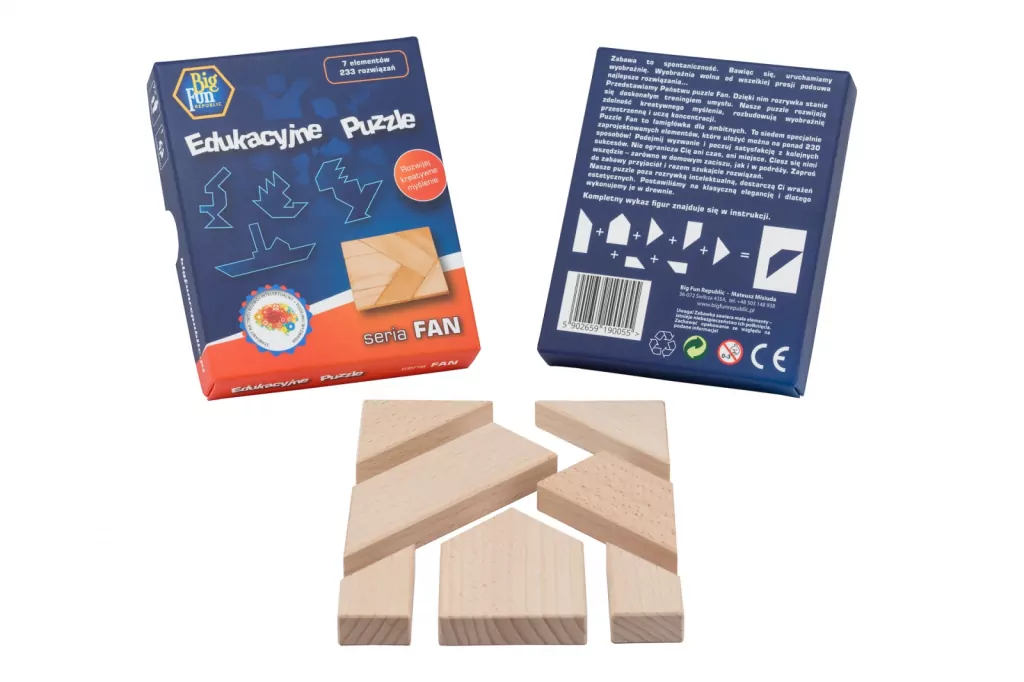 Puzzle drewniane. Seria Fan - tantis.pl