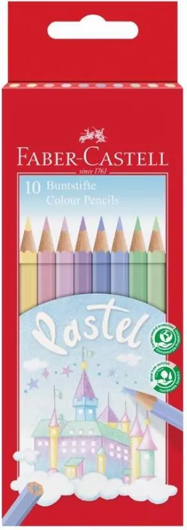 Kredki zamek pastel 10 kol. Faber-castell - tantis.pl