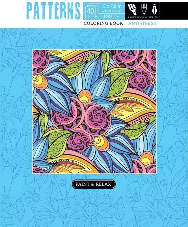 Kolorowanka antystresowa 126 x 200 20 Patterns - tantis.pl