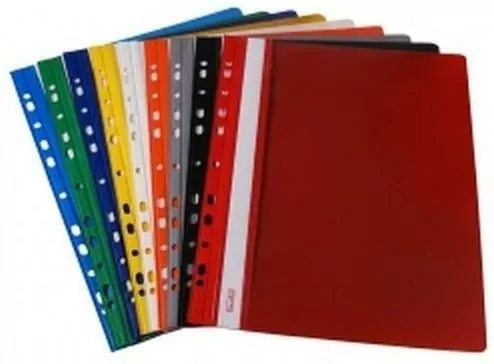 Skoroszyt twardy zawieszany PVC niebieski - tantis.pl