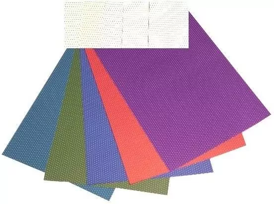 Karton obustronny kropki 300g 24x34cm 5 ark MIX - tantis.pl