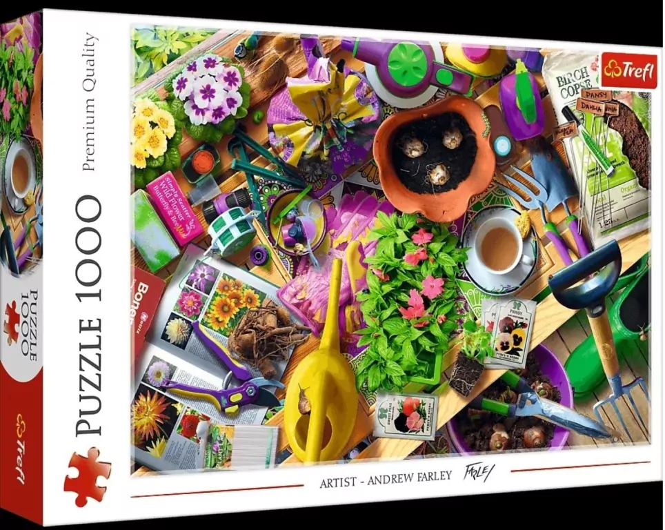 Puzzle 1000 Porządki w ogrodzie TREFL - tantis.pl