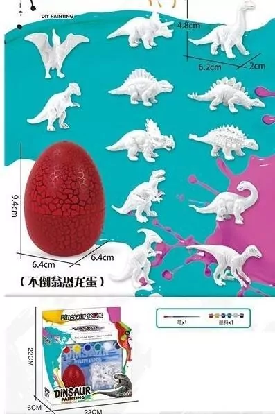 Dinozaur do malowania w jajku - tantis.pl