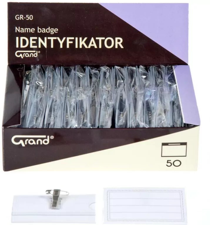 Identyfikator przezroczysty 90x55mm - tantis.pl