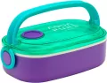 Śniadaniówka Aqua Pure + sztućce mint/lila ASTRA - tantis.pl