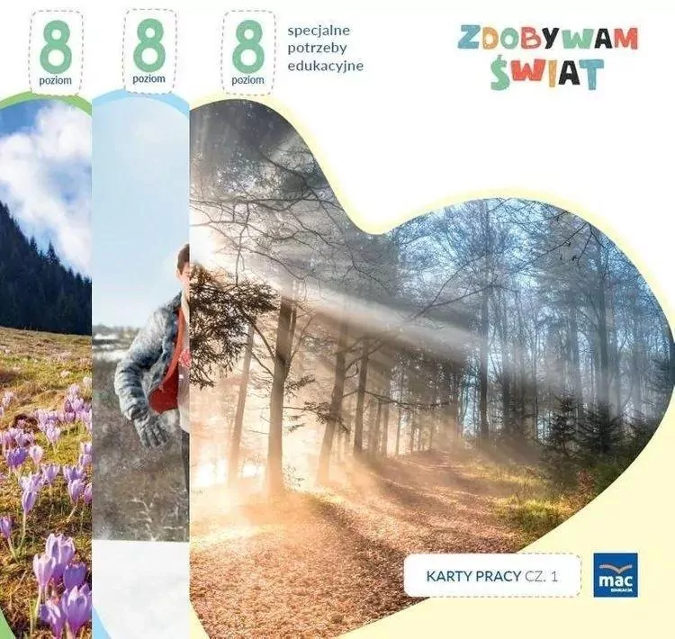 Zdobywam świat. Karty pracy. Część 1-3. Poziom 8 - tantis.pl