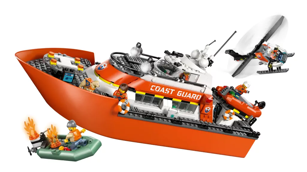 LEGO® City. Łódź ratunkowa i helikopter 60504 - tantis.pl
