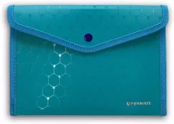 Koperta na zatrzask A5 LUX. Niebieska