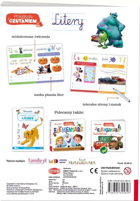 Disney Uczy. Przygoda z Czytaniem. Elementarz - tantis.pl