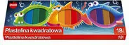Plastelina kwadratowa 18 kolorów MONA - tantis.pl