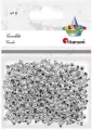 Koraliki plastikowe 40g srebrne - tantis.pl