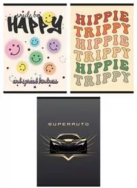 Zeszyt GIMBOO A4 w kratkę 32 kartki, mix - tantis.pl