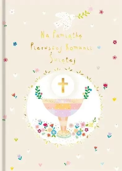 Książeczka A5 Pamiątka Komunijna. Kielich - tantis.pl