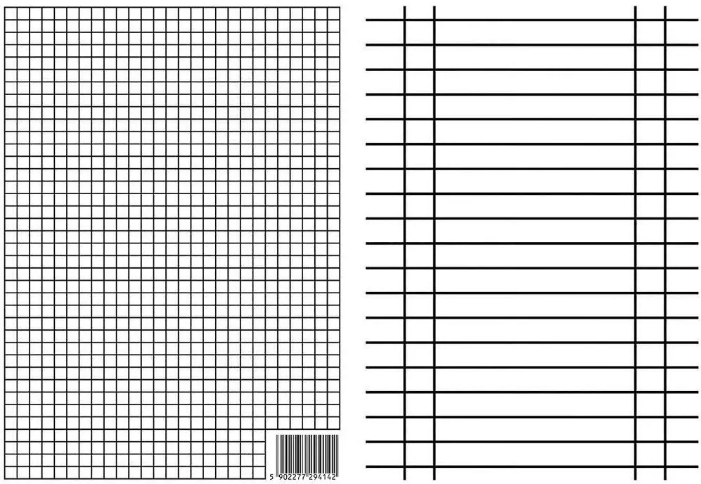 Liniuszek A4 kratka/linia (10szt) - tantis.pl