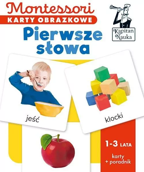 Pierwsze słowa. Montessori. Karty obrazkowe - tantis.pl