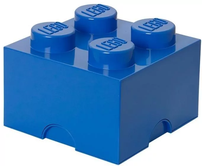 LEGO(R) pojemnik klocek czwórka niebieski - tantis.pl