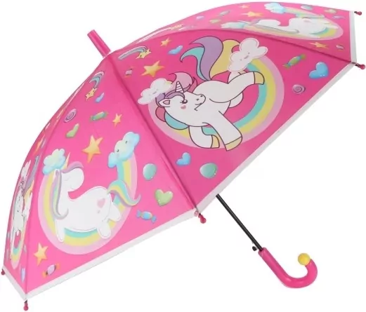 PARASOL AUTOMAT DZIEC 48CM JEDNOROZEC FOL 12 - tantis.pl