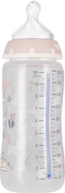 NUK. First Choice+. Butelka ze wskaźnikiem temperatury. 300 ml. 6-18 miesięcy. Bambi - tantis.pl