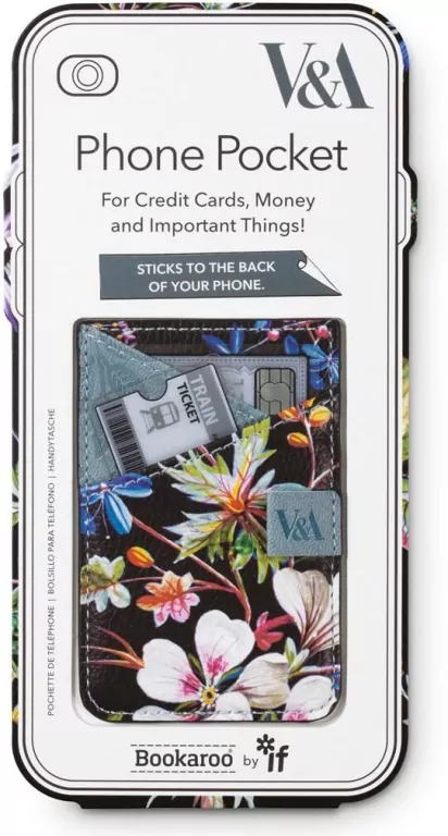 Bookaroo portfel na telefon. Kilburn Black Floral - tantis.pl