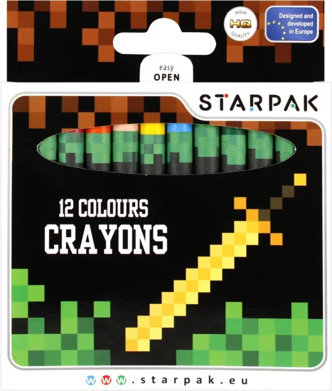 Starpak. Kredki woskowe, 12 kolorów - tantis.pl