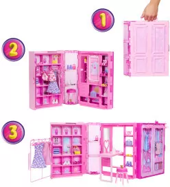Zestaw: Barbie Szafa Marzeń 3.0 + Lalka - tantis.pl
