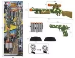 Strzelba + pistolet + 8 pocisków + tarcza