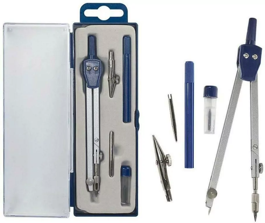 Cyrkiel w etui plastikowym. 5 elementowy - tantis.pl