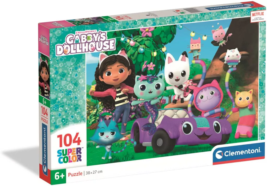 Puzzle 104 Super Color. Gabbys Dollhouse - tantis.pl