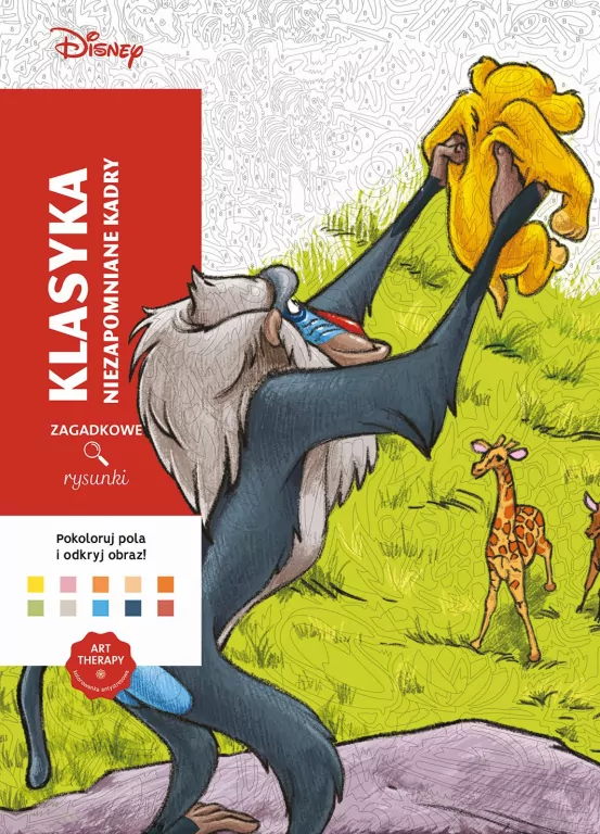 Niezapomniane kadry. Disney. Klasyka. Zagadkowe rysunki. Kolorowanka antystresowa. Art therapy - tantis.pl