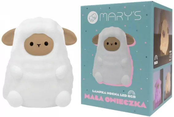 Lampka nocna LED RGB Mała owieczka - tantis.pl