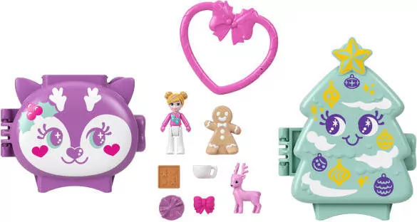 Polly Pocket Świąteczny zestaw kompaktowy 2-pak - tantis.pl