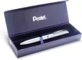 Pentel. Eleganckie pióro kulkowe. EnerGel 0,7 mm w etui białe - tantis.pl