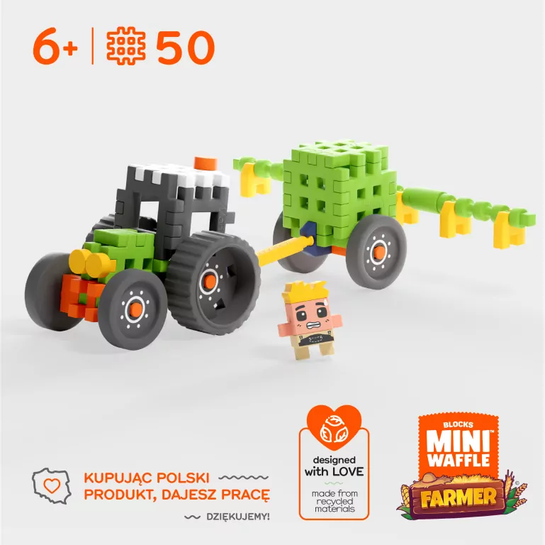Mini Waffle - Farmer - Traktor z opryskiwaczem - tantis.pl