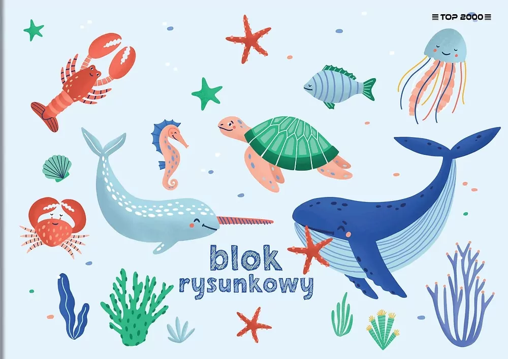 Blok rysunkowy Top 2000 Basic A4/20k - biały, 1 szt - tantis.pl