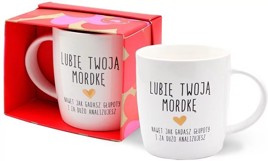 Kubek prezentowy Lubię Twoją mordkę - tantis.pl