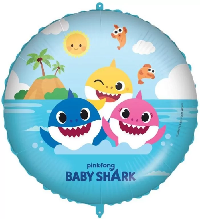 Balon foliowy. Baby Shark  45cm - tantis.pl