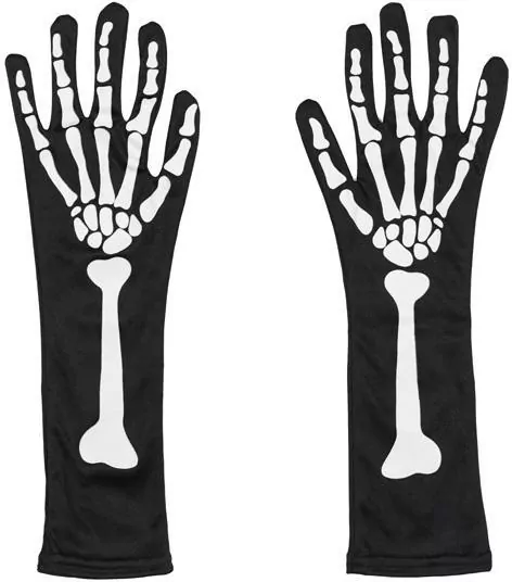 Rękawiczki świecące w ciemności czarne S - tantis.pl