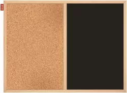 Tablica korkowa kredowa DUO MEMOBE czarna 60x40 cm