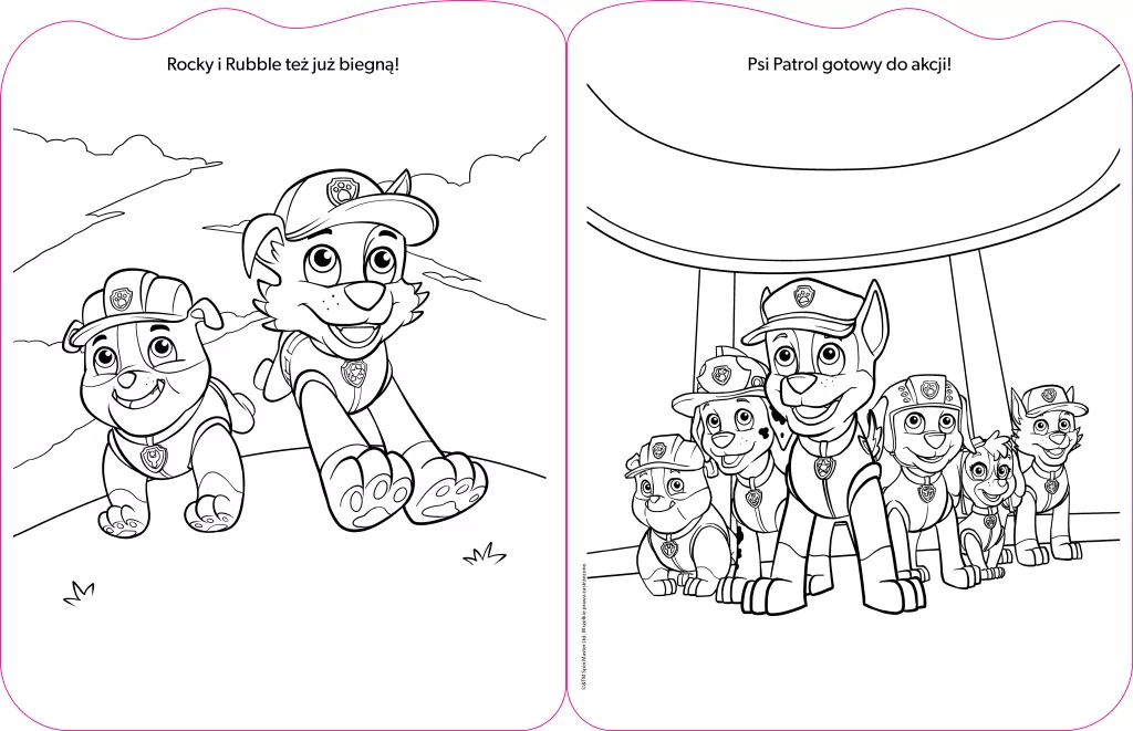 Psi Patrol. Kolorowanki naklejanki. Cz.4 - tantis.pl