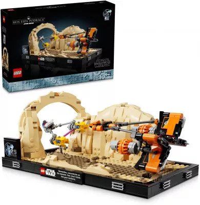 LEGO® Star Wars. Diorama: Wyścig ścigaczy w Mos Espa™ 75380