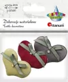 Materiałowe serca pluszowe 54x40mm - tantis.pl