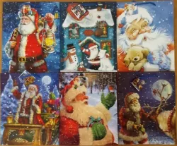 Torebka ozdobna laminowana Boże Narodz. PL-6 mix