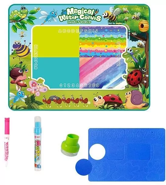 Mata do kolorowania wodnym pisakiem owady 44x32cm - tantis.pl