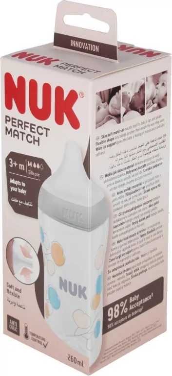 NUK BUTELKA PP 260ML SIL SM M BAWEL 10742026 1/6 - tantis.pl